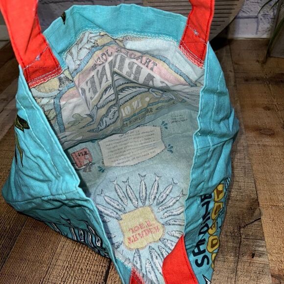 Trader Joe’s Bag Trader Joes Reusable Heavy Cotton bag Sardine Shopping Bag - Picture 5 of 7